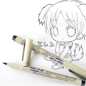 Sa740 cho sipa Micro Pen Set không thể xóa nhòa mực đen sơn vĩnh viễn kim loại tốt lót cho Tạp Chí nghệ thuật đánh dấu viết trên giấy - Product Image 5