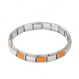Jewelry New Arrival Stainless Steel Italian Elastic <b>Stretch</b> Adjustable Flower Couple <b>Bracelet</b> for Women - Product Image 1