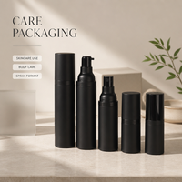 Flacon cosmétique en plastique pour soin du visage et du corps, avec pompe à lotion et tête de pulvérisation, réutilisable