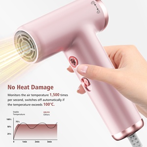 Sèche-cheveux électrique compact sans balais haute vitesse 11000 tr/min, à ions négatifs et réglage thermostatique, le plus vendu - Product Image 2