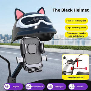 Support de téléphone portable universel pour vélo électrique/moto, résistant aux chocs, étanche, flexible, en acier inoxydable, avec poignée réglable - Product Image 6