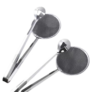Cuchara coladora de malla de acero inoxidable para cocina, cuchara para recoger alimentos fritos, pinza para escurrir aceite, utensilios de cocina - Product Image 2