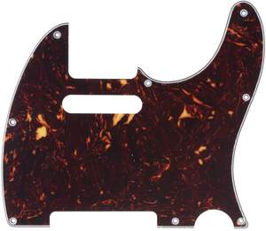 Protector de púas de 4 capas con diseño de caparazón de tortuga, 8 agujeros, para <span class=keywords><strong>guitarra</strong></span> eléctrica estilo TL estándar americano/mexicano - Product Image 1