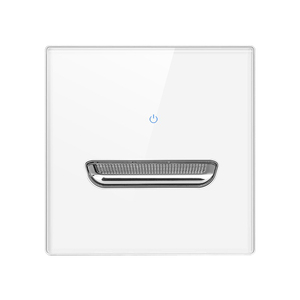 13a Toma eléctrica universal Puertos USB duales, Panel de interruptor de luz de pared LED de vidrio blanco, Enchufe de pared de toma de corriente de Reino Unido Europa <span class=keywords><strong>Malta</strong></span> - Product Image 6