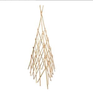Treillis de jardin en bambou triangle décoratif naturel écologique Treillis pliant avec cadre en saule - Product Image 1