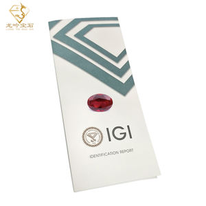 宝石用IGI認定ラボ栽培ルビーオーバルカットルースピジョンブラッドルビー宝石 - Product Image 4