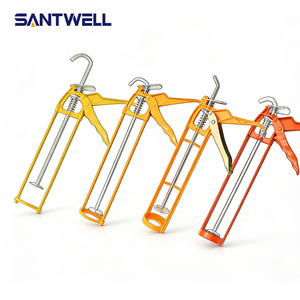 Pistolet à mastic double colonne - Pistolet manuel pour verre et produits d'étanchéité pour réparation domestique et scellement - Product Image 4