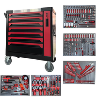 Ensemble d'outils de réparation mécanique de 352 pièces, chariot à outils multi-usages à sept niveaux, robuste, pour l'entretien automobile et domestique