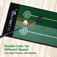 3D Indoor Winter Golf Schlag- und Putting-Matte aus Kunstrasen