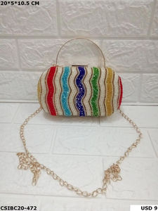 Sac de créateur de luxe avec fonction portefeuille fait à la main pour les soirées et les fêtes avec motif de pierre Design de cartable - Product Image 3