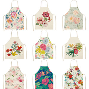 Bán Buôn Đồ Gia Dụng Nhà Bếp Tạp Dề Tùy Chỉnh Hoa In Tạp Dề Bbq - Product Image 6