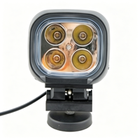 Nouvelle lampe de travail LED carrée de 4,9 pouces 40W, étanche IP68, 12-48V, lampe auxiliaire de conduite pour voiture, camion, chariot élévateur, machinerie, 2880LM 6000K