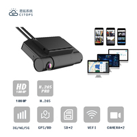Kartu Sim 4g Dvr seluler deteksi gerakan 4g Gps Wifi mobil HD 1080p Dvr kotak hitam kartu Tf G Sensor Ahd kamera Dvr seluler untuk truk Bus