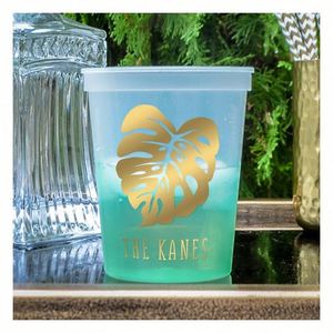 Gobelets de stade en plastique personnalisés à changement de couleur, 12oz, 16oz, 20oz, 22oz, gobelets à shot, gobelets en plastique, cadeaux de mariage - Product Image 1