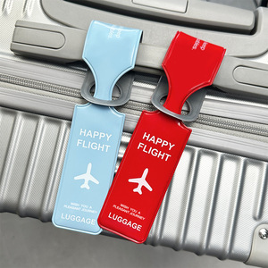 Étiquettes de bagage transfrontalières en PVC thermosoudées, étiquettes de <span class=keywords><strong>valise</strong></span> de voyage anti-perte, étiquettes de bagage pour cartes d'embarquement d'<span class=keywords><strong>avion</strong></span> - Product Image 1