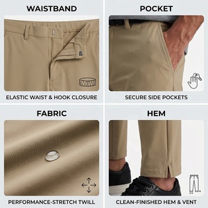 <span class=keywords><strong>Pantalon</strong></span> <span class=keywords><strong>Chino</strong></span> <span class=keywords><strong>Homme</strong></span> Coupe <span class=keywords><strong>Slim</strong></span> Décontracté Chic Urbain Léger Respirant Couleur Unie Tailleur-Couture - Product Image 4