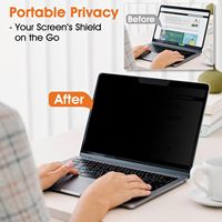 Pelindung Layar Magnetik Anti Intip untuk MacBook Air 13.6/13 inci M5 2026, Filter Privasi Laptop Anti Silau yang Dapat Dilepas