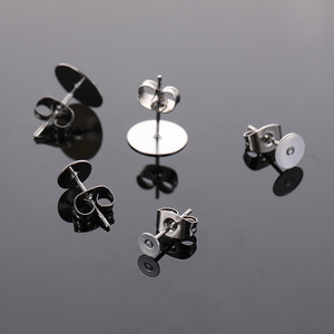 Stainless Steel Jewelry Pin Flat Round For Earring Making 124 Parts Yiwu Origin Summer 2021 - Product Image 3