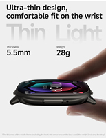 Reloj Inteligente Deportivo Unisex Ultrafino con Monitor de Sueño, Llamadas Bluetooth, Pantalla AMOLED, Resistencia al Agua IP68 y Correa de Silicona Cuadrada