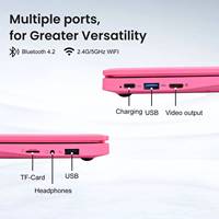 Ordinateur portable éducatif 10 pouces IPS Intel Celeron N4000 8 Go de RAM 128 Go de SSD |   Ordinateur portable pour enfants, utilisation domestique, Windows 11