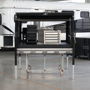 Customized Portable Aluminum Ute Canopy Toolbox Waterproof Outdoor Storage <b>Tray</b> Lockable Dustproof 2 Compartments for Tool - Product Image 4