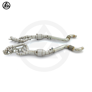Prix de gros Collecteurs d'échappement CSZ pour Ford <span class=keywords><strong>Mustang</strong></span> <span class=keywords><strong>GT</strong></span> 5.0L, tuyaux d'échappement de course, collecteurs avec bouclier thermique - Product Image 4