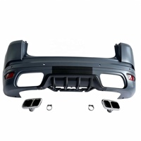 Pour Range Rover Sport 2014-2022, ensemble de pare-chocs arrière style SVR, LR124619 avec embouts d'échappement quadruples, diffuseur, kit carrosserie L494 Facelift