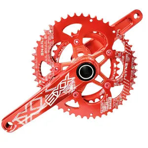 SNAIL Bicycle Chainwheel 110BCD Folding Bike Chain Ring Double Oval Fit Road Cycling Crank Wheels 5 Claws Chainring