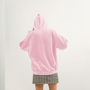 FOXA Sudadera con capucha con estampado de vaca y fresa para mujer, jersey de algodón de manga larga con bolsillo, ropa estética - Product Image 2