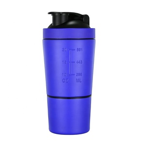 Botella de coctelera para gimnasio con contenedor de proteínas - Product Image 2