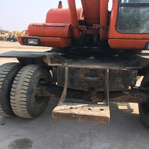 Machine de construction sur roues haute performance, pelle hydraulique DOOSAN DH140W-7 d'origine chinoise, moteur, godet de 0,8 m³, puissance de 73,8 kW - Product Image 2