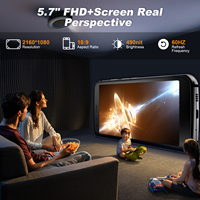 Smartphone Android robuste débloqué IP68, 5,7 pouces, résistant aux chocs, étanche, double caméra 12MP, lecteur d'empreintes digitales, anti-poussière, Snapdragon, FCC