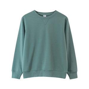 Chalecos de Felpa de Algodón de 320 g de Color Sólido para Hombre y Mujer, Estilo Retro Americano, Cuello Redondo, Color Caqui, Opciones de Bordado/Estampado con Patrón de Corazón - Product Image 5