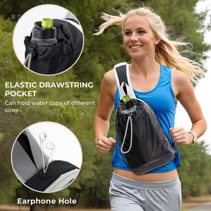 Sac bandoulière unisexe imperméable 3L pour bouteille d'eau, sac de poitrine léger et personnalisé à séchage rapide avec poche à cordon pour bouteille - Product Image 5