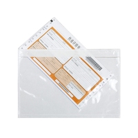 Pochette d'expédition transparente en CPE imperméable autocollante pour factures, documents et listes de colisage