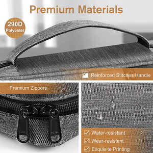 Funda Protectora para Biblia Resistente al Agua, Color Gris, con Asas y Diseño con Cremallera, para Niños, Talla <span class=keywords><strong>XL</strong></span> - Product Image 2