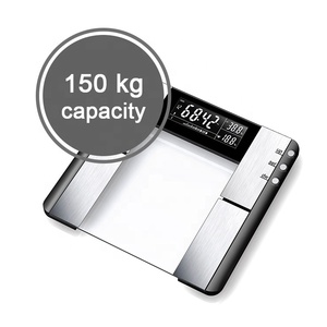 Vảy Thủy Tinh Cân Cơ Thể Chất Béo Với Màn Hình LCD Nghịch Đảo Hiển Thị Phòng Tắm Cân Bằng Cơ Thể Thông Minh Kết Nối Cơ Thể Chất Béo Quy Mô - Product Image 6