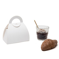Boîtes cadeaux en carton blanc écologiques, boîtes pliantes en papier, boîtes à bonbons, boîtes à gâteaux