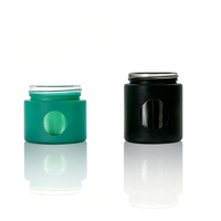 Frasco de Vidrio Redondo Hermético de 1oz 2oz 3oz 4oz para Concentrados, a Prueba de Niños, con Tapa con Ventana de Apertura