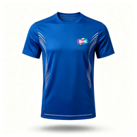 T-shirts personnalisés à séchage rapide 100% polyester, anti-transpiration, pour le sport, la course, la gym, uniformes d'équipe, vente en gros directe d'usine
