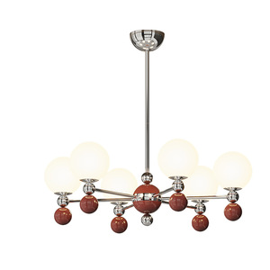 Lámpara de techo moderna redonda con múltiples cabezales LED, bombilla E27, control por interruptor, para sala de estar y dormitorio - Product Image 4