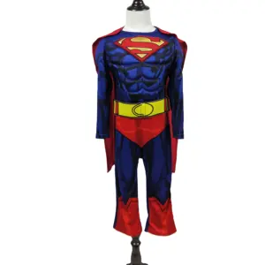 Usine personnalisée nouveaux costumes de garçons de super-héros pour enfants avec cape