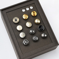 Bouton en métal gaufré personnalisé Rivets de bouton en jean accessoires de vêtement d'usine vintage avec motif de logo étoile coeur en diamant