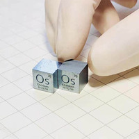 10x10x10mm Osmium Cube 99.95% Haute Densité 10mm Osmium Os Morceaux pour Collection Invest