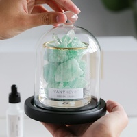 Diffuseur de parfum en cristal vert Spar haut de gamme, coffret cadeau pour l'inauguration d'une maison, souvenir