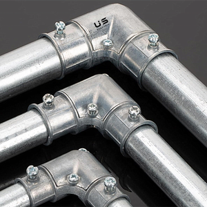 3/4 \ "kẽm <span class=keywords><strong>Die</strong></span> <span class=keywords><strong>Cast</strong></span> EMT nhanh chóng Khớp nối điện ống dẫn Phụ kiện 90 độ Mũ góc kéo khuỷu tay nối phụ kiện đường ống - Product Image 2