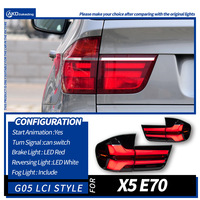 Conjunto de Luces Traseras LED Completas XUNBAI para X5 E70 2007-2013, 12V, Señal de Giro Secuencial, Freno, Reversa, DRL, Plug and Play, Actualización Automática