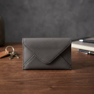 ADORA Customised PU Leather High Quality Durable <b>Business</b> <b>Card</b> <b>Holder</b> Press Button Closure Envelope <b>Card</b> Case Custom Logo Design - Product Image 3