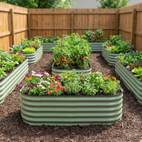 Kits de jardinières surélevées en métal, bacs à plantes en métal, grandes jardinières