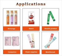 Machine d'emballage automatique de liquide Multilane Ketchup 5ml Scellage arrière pour sauce miel vinaigre huile de piment gel de jus de fruit sauce de soja